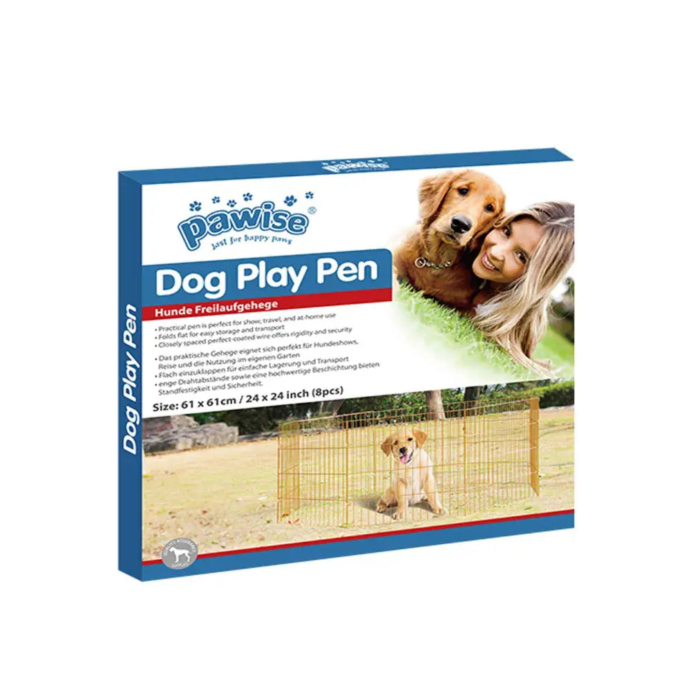 Small Pet Playpen - Dog Cat Foldable Metal Indoor Outdoor Fence - Puppy Kitten - Pet Care > Dog Supplies > Dog Playpens