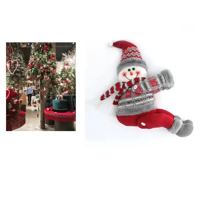 Snowman Curtain Tieback - Festive Plush Christmas Curtain Holder for Holiday Decor 22*44cm 2 PCS - Occasions >