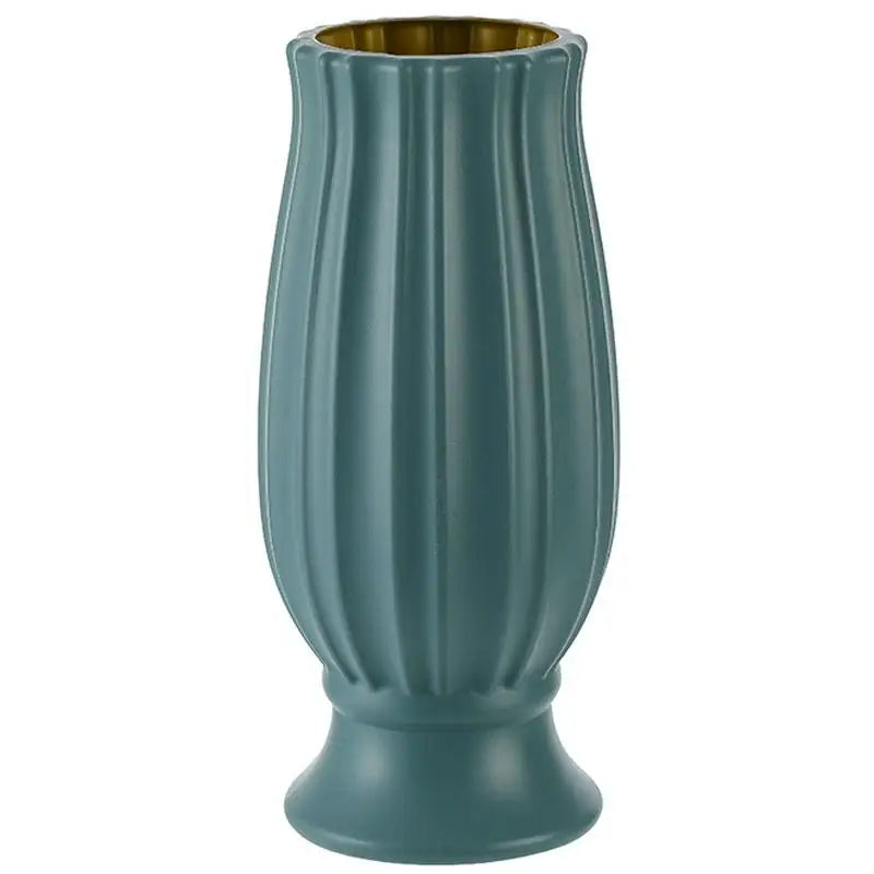Soft Dried Flower Vase Arrangement For Living Room Decor - Light Green - Home & Garden > Decor > Vases & Table Decor