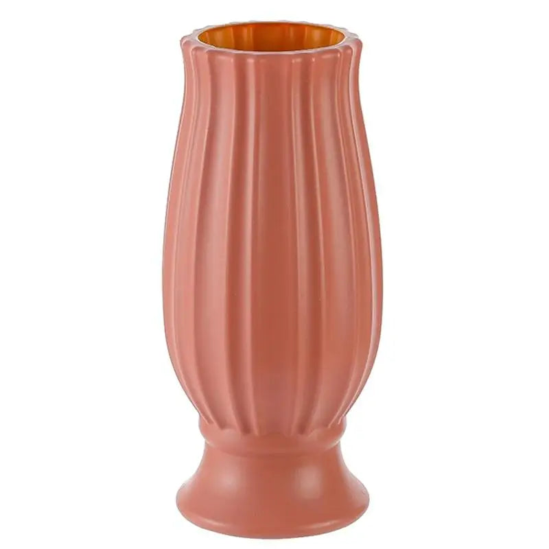 Soft Dried Flower Vase Arrangement For Living Room Decor - Rose Pink - Home & Garden > Decor > Vases & Table Decor