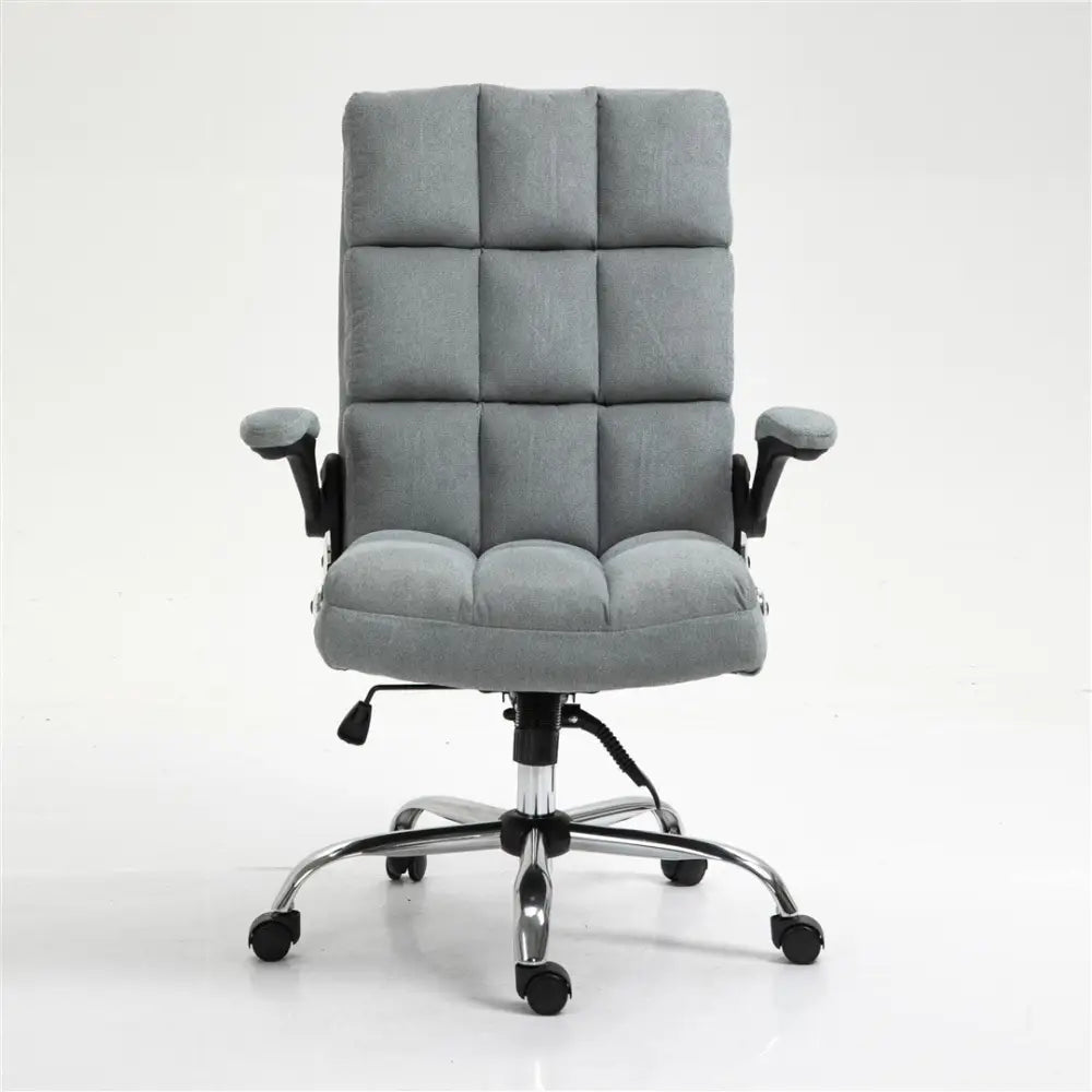 Soft Velvet Home Ergonomic Swivel Adjustable Tilt Angle and Flip-up Arms Office Chair - Furniture > Office > Office &