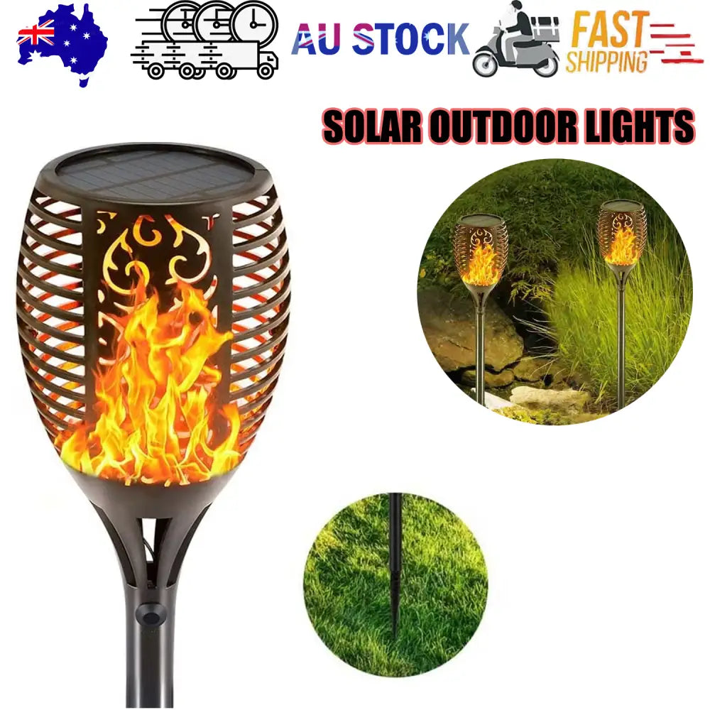 Solar Outdoor Lights Decorative Torch Light Garden Path Decoration LED Camping Ornaments - Occasions > Christmas >
