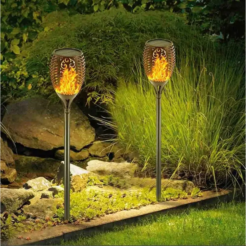 Solar Outdoor Lights Decorative Torch Light Garden Path Decoration LED Camping Ornaments - Occasions > Christmas >