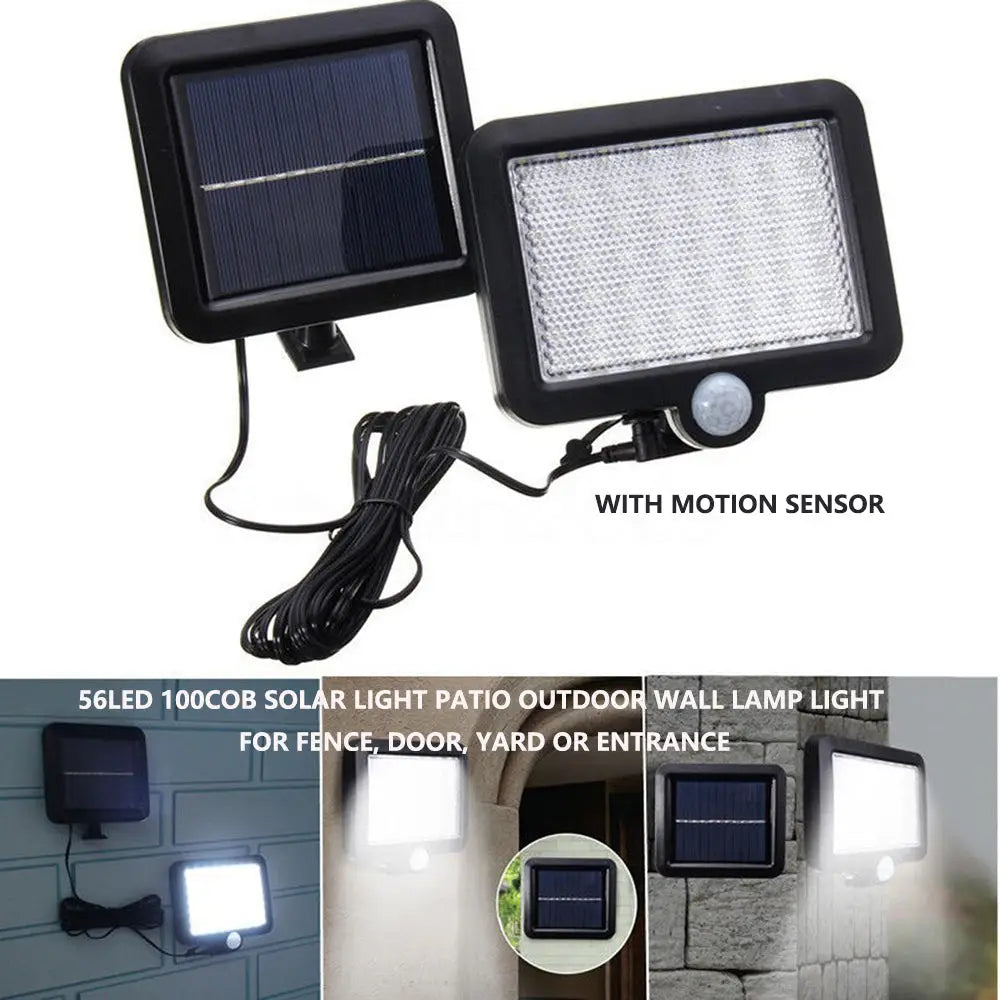 Solar Powered Light Patio Outdoor Motion Sensor Wall Lamp - Home & Garden > Lighting