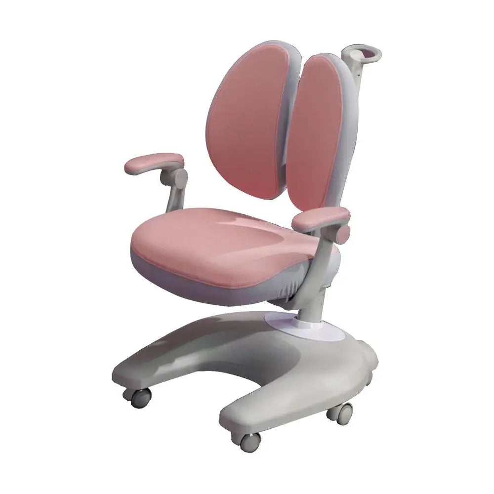 Solid Rubber Wood Height Adjustable Children Kids Ergonomic Study Chair Pink Only AU - Baby & Kids > Kid’s Furniture