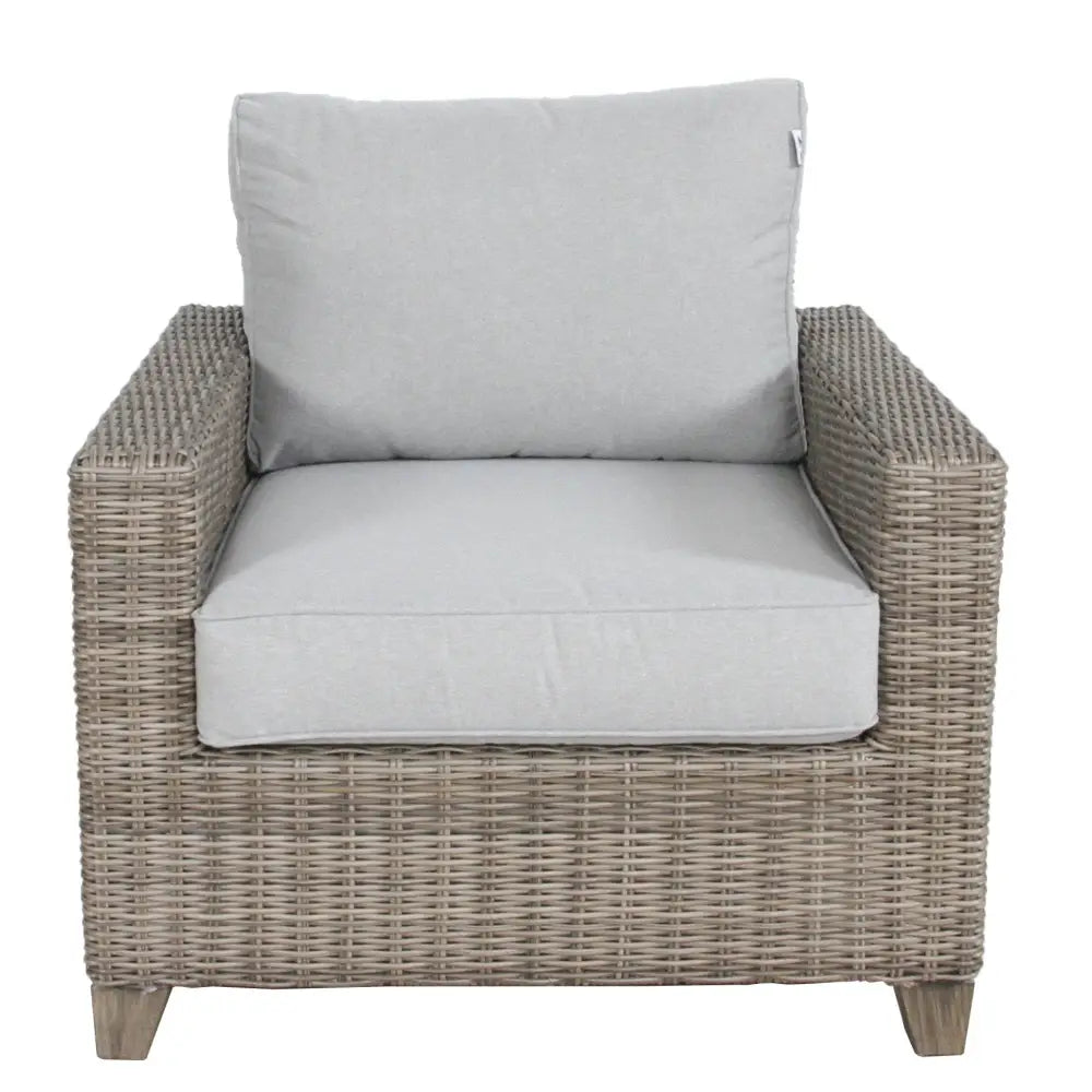 Sophy 1 Seater Wicker Rattan Outdoor Sofa Chair Lounge - Furniture > Outdoor