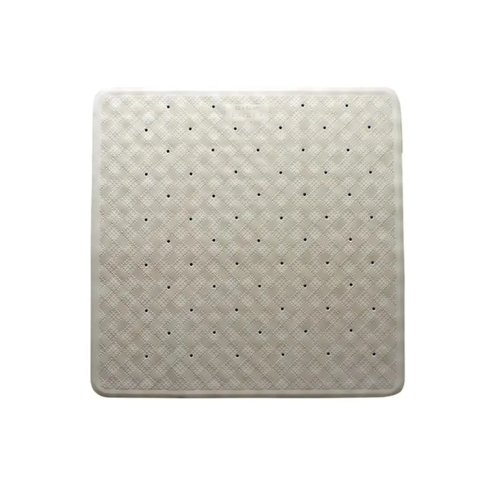 Square Anti Slip Loofah Shower Rug Non Slip Bathroom Bath Mat Water Drains - Home & Garden > Bathroom Accessories >
