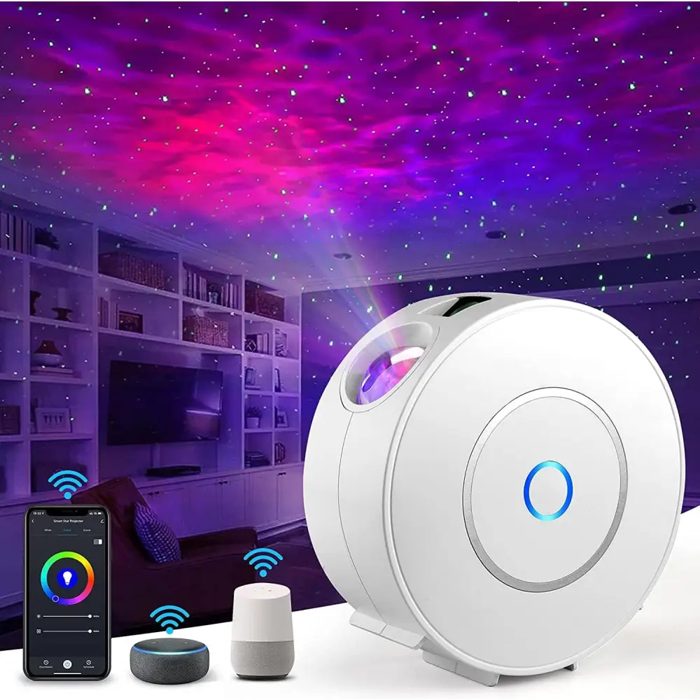 Star Projector Galaxy Light Bedroom connected with Alexa and Google Home - Home & Garden > Home & Garden Others