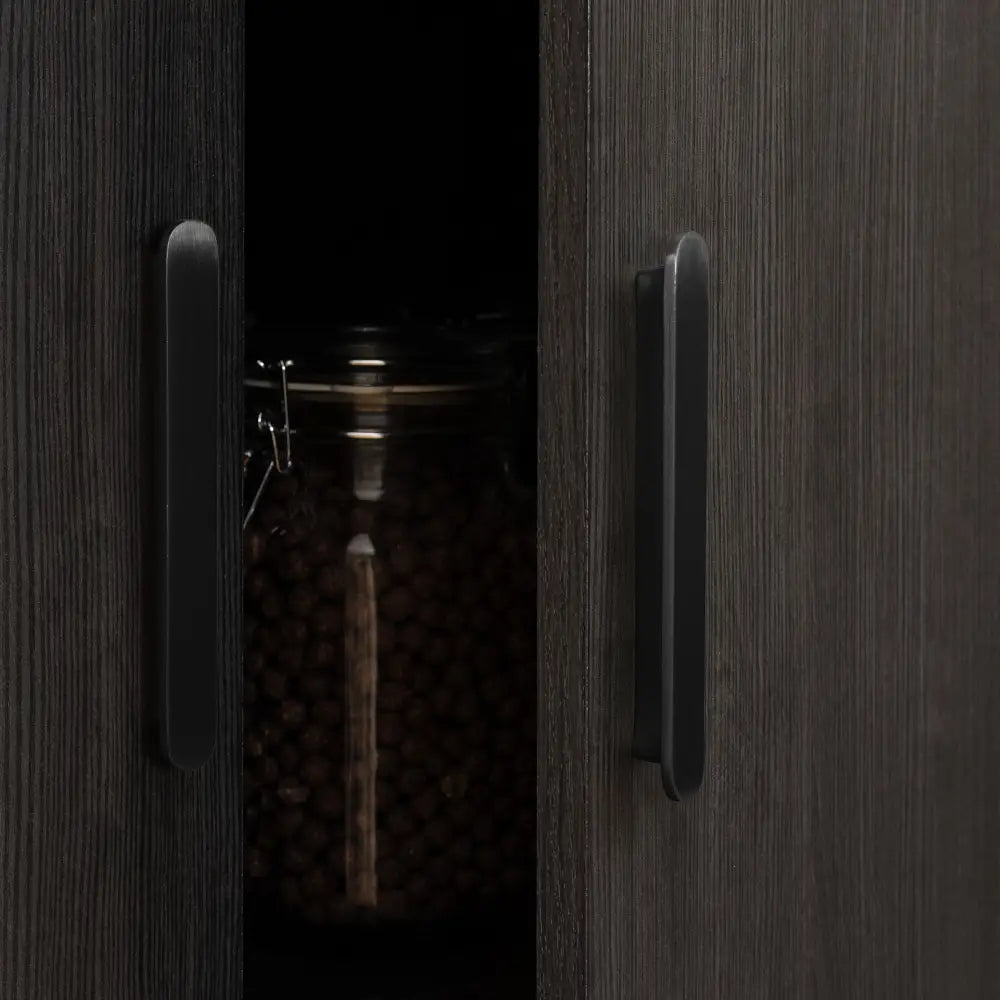 STOCKHOLM STORAGE CUPBOARD CLASSIC - NORDIC ASH - OVAL BLACK - Home & Garden > Storage > Clothing & Wardrobe Storage