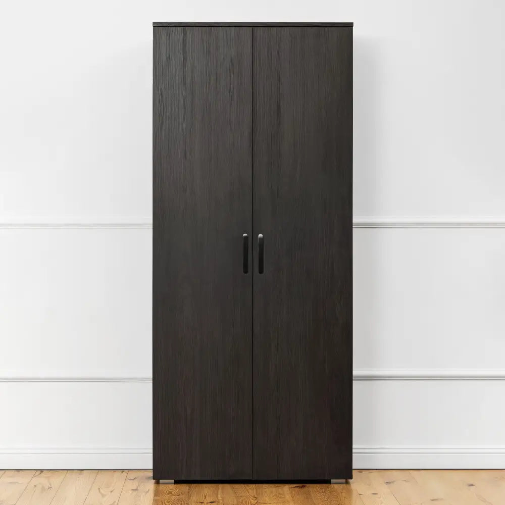 STOCKHOLM STORAGE CUPBOARD CLASSIC - NORDIC ASH - OVAL BLACK - Home & Garden > Storage > Clothing & Wardrobe Storage
