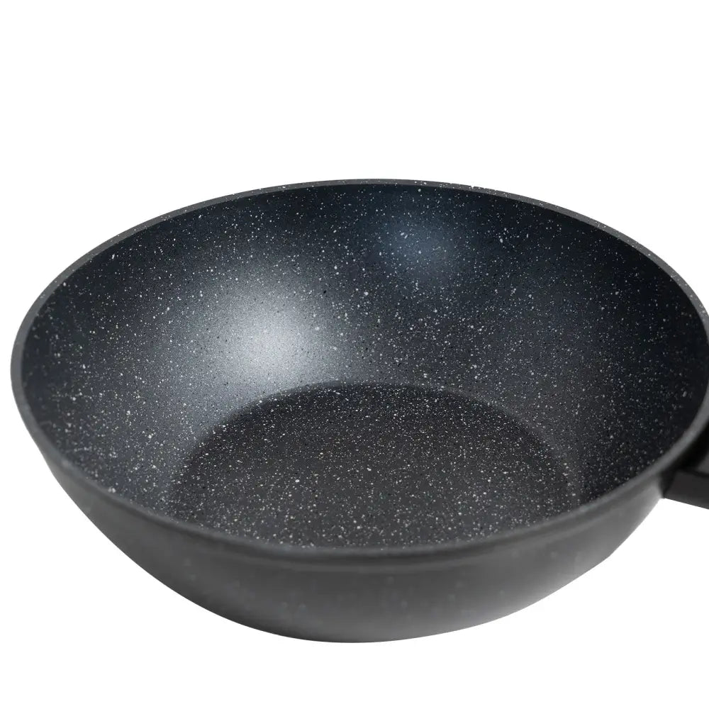Stone Chef Forged Wok Non Stick Cookware Kitchen Black 30cm - Home & Garden > Kitchenware