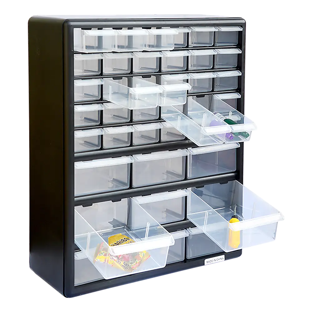Storage Cabinet Drawers 39 Plastic Tool Box Containers Organiser Cupboard - Furniture > Office