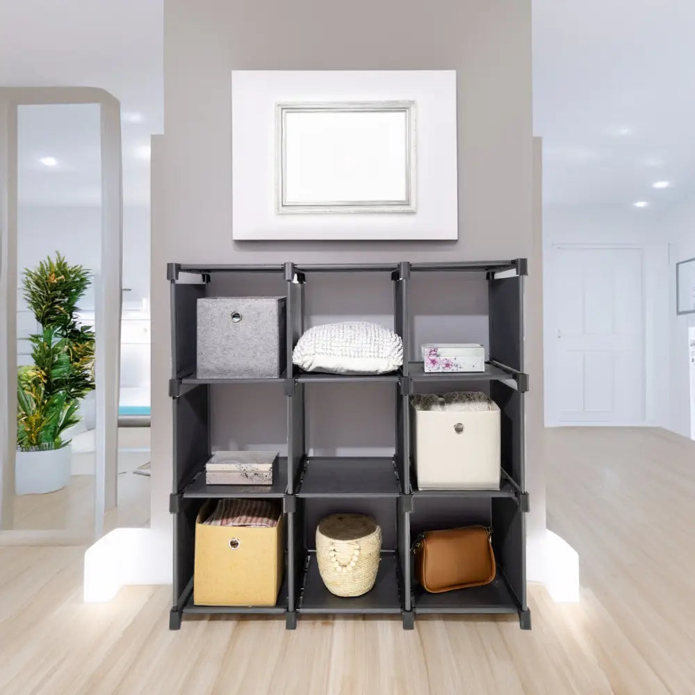 Storage Organizer 9 Cubes Wardrobe Closet Storage Shelves - Home & Garden > Storage > Clothing & Wardrobe Storage