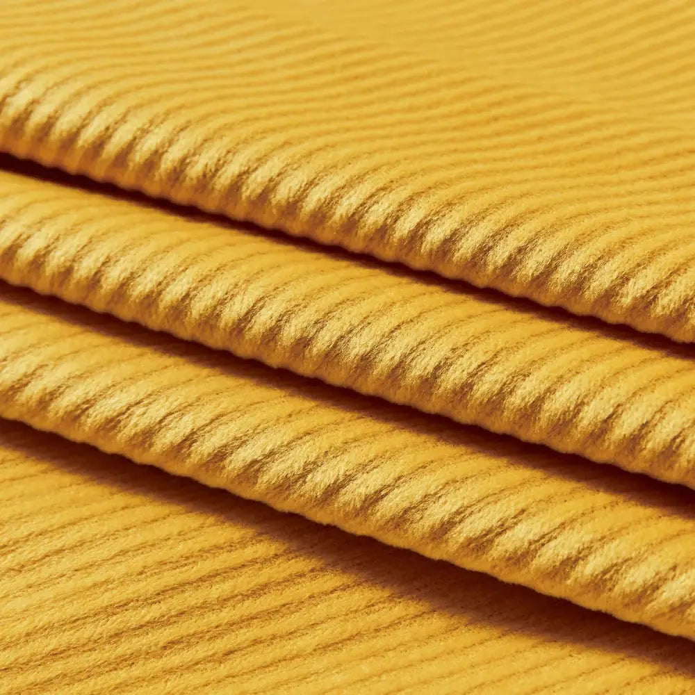 Super Soft Textured Corduroy Velvet European Pillowcase - Mustard Yellow - Home & Garden > Bedding > Pillowcases