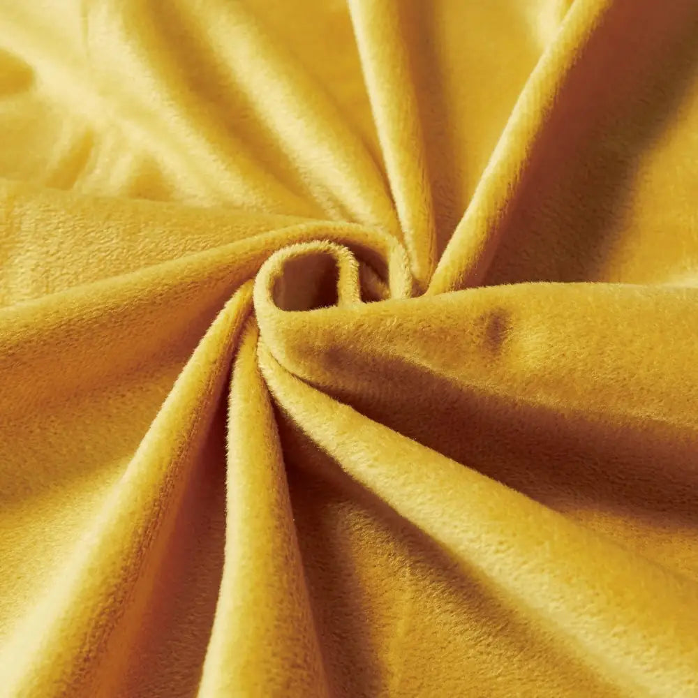 Super Soft Textured Corduroy Velvet European Pillowcase - Mustard Yellow - Home & Garden > Bedding > Pillowcases