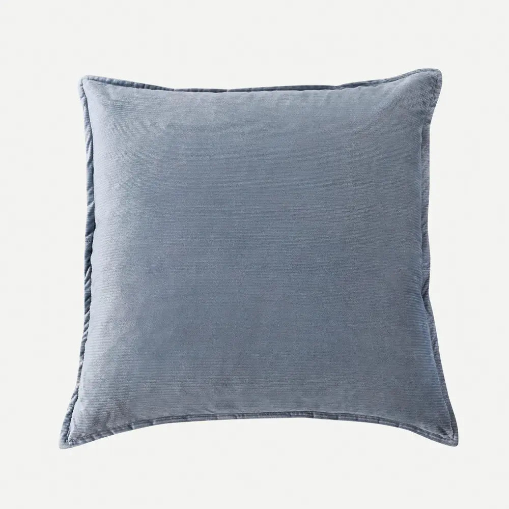 Super Soft Textured Corduroy Velvet European Pillowcase - Steel - Home & Garden > Bedding > Pillowcases