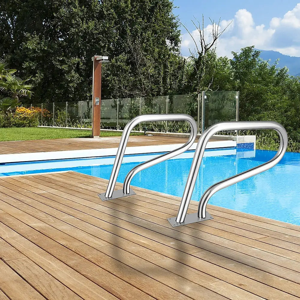Swimming Pool Hand Rail Step Grab Rail 76.2x55.8cm with Drill Bit - Home & Garden > Pool & Accessories
