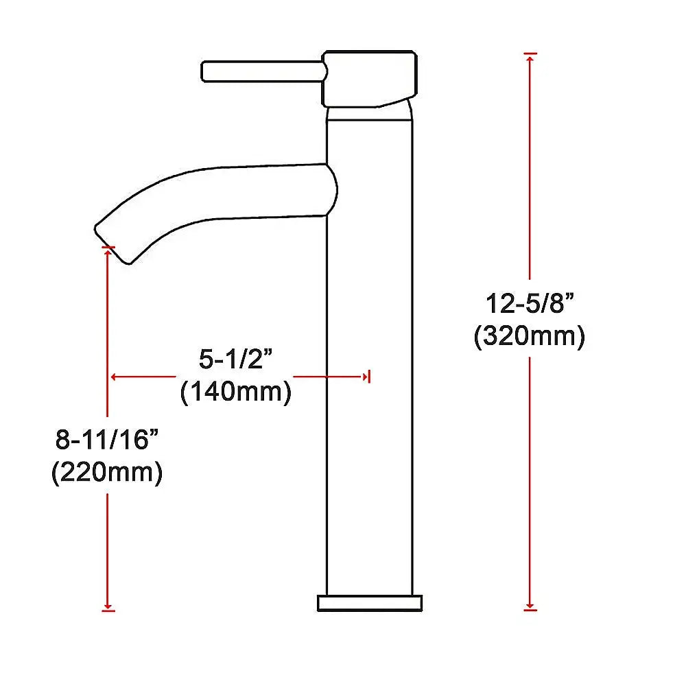 Tall Basin Mixer Tap Faucet -Kitchen Laundry Bathroom Sink - Furniture > Bathroom > Tap & Sink Accessories