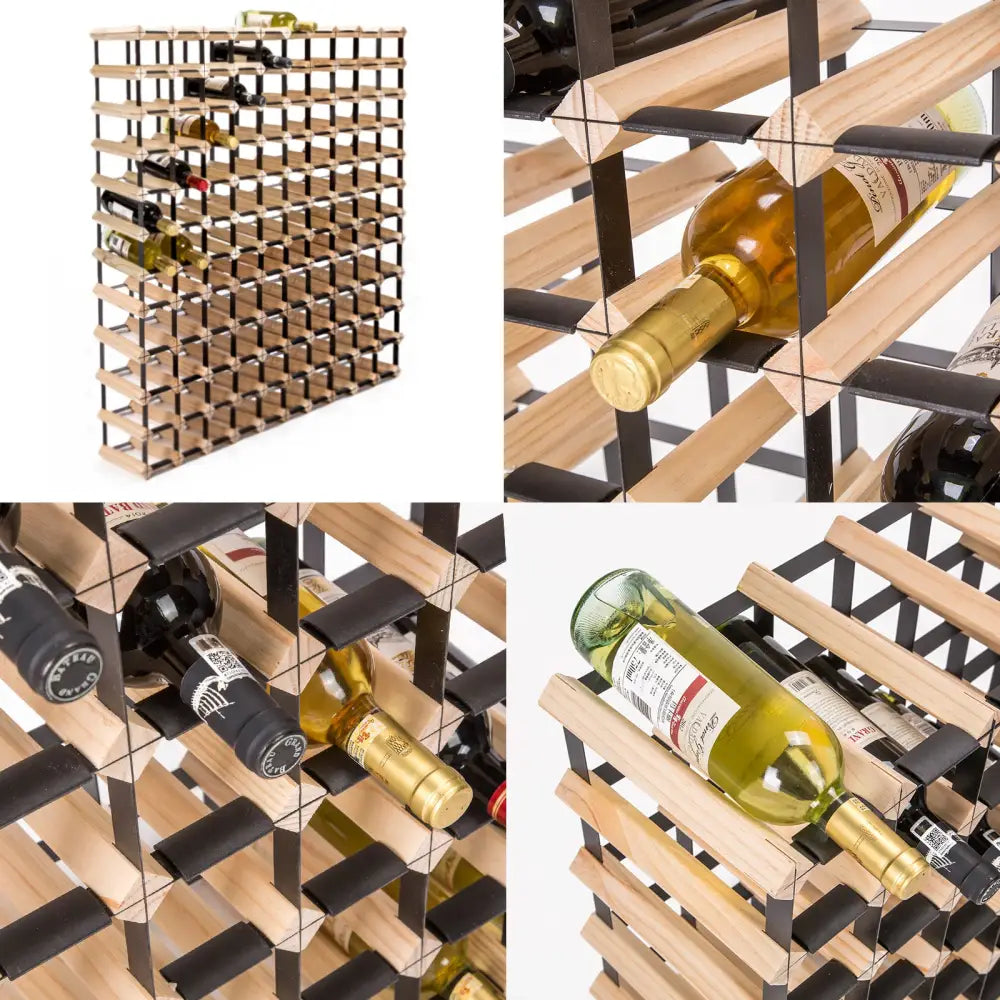 Timber Wine Rack Storage Cellar Organiser 120 Bottle - Home & Garden > Kitchenware