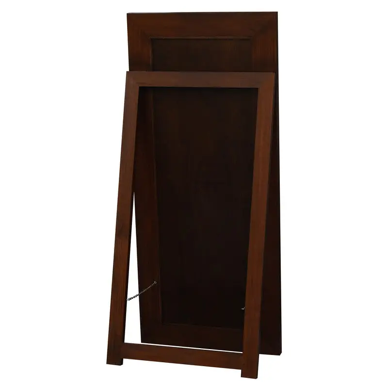 Toby Solid Mahogany Timber Standing Mirror (Mahogany) - Home & Garden > Decor