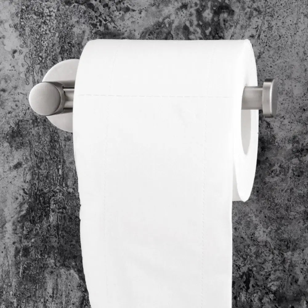 Toilet Paper brushed Holder Self Adhesive Bathroom Paper Roll Holder Roll Holder 304 - Home & Garden > Bathroom