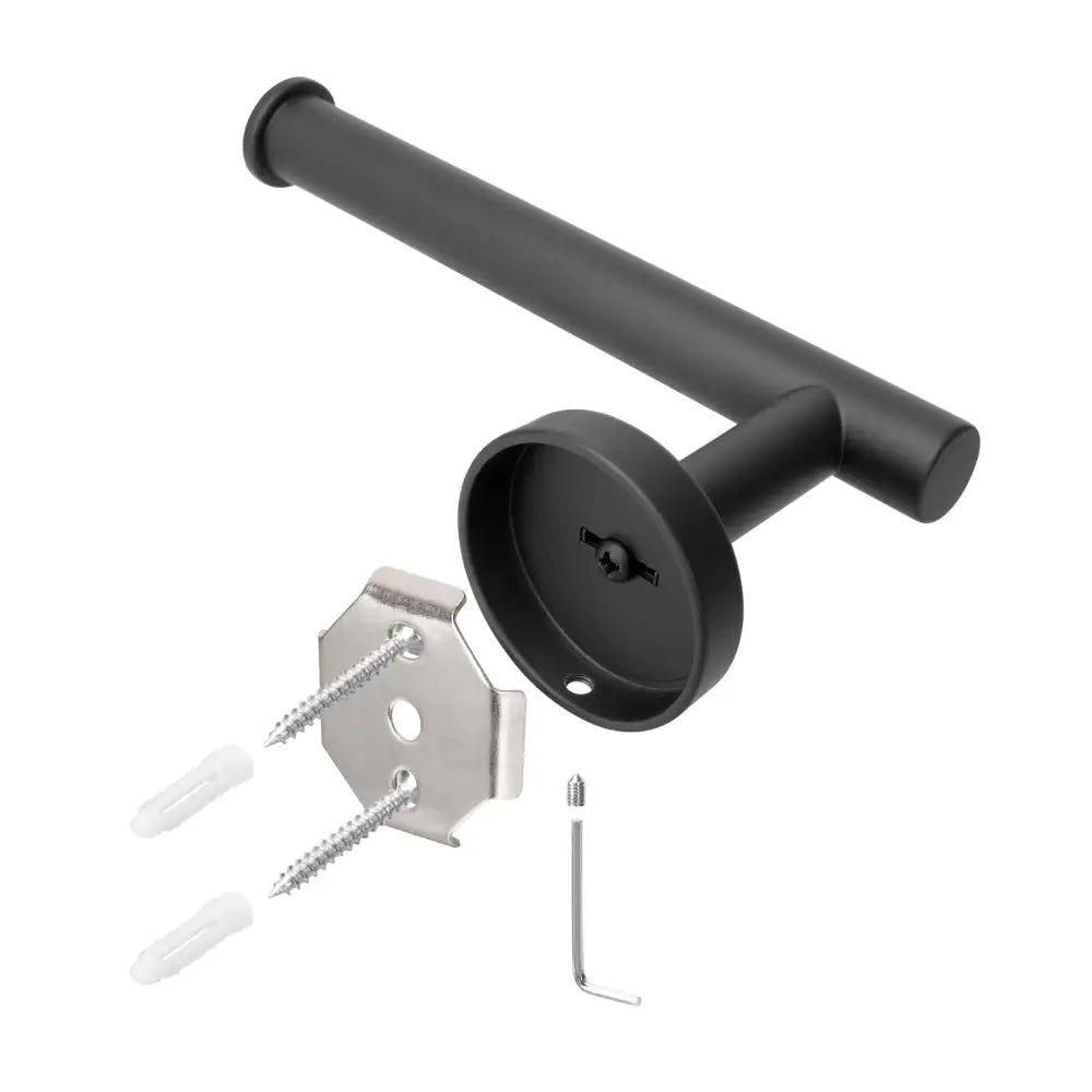 Toilet Paper Holder Black Wall Mount Bathroom Paper Roll Holder Roll Holder 304 - Home & Garden > Bathroom Accessories