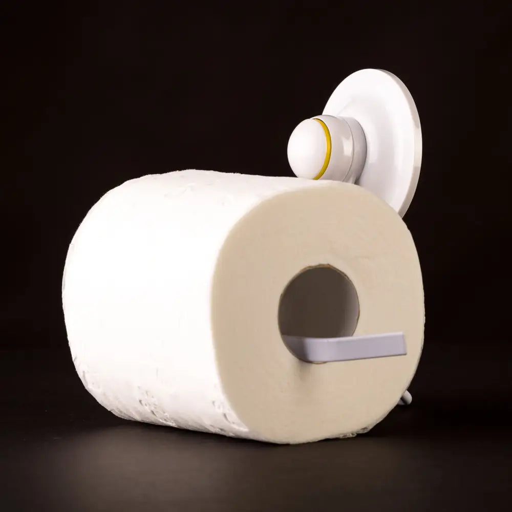 Toilet Roll Holder Removable Suction WHITE - Home & Garden > DIY > Hardware Hooks