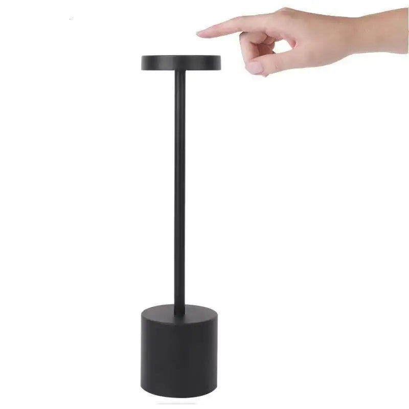 Touch-Control LED Table Lamp with Adjustable Color Modes - Black - Home & Garden > Lighting > Table Lamps