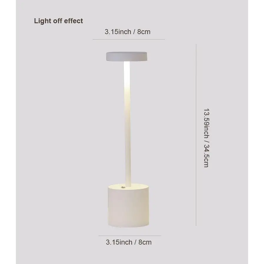 Touch-Control LED Table Lamp with Adjustable Color Modes - White - Home & Garden > Lighting > Table Lamps