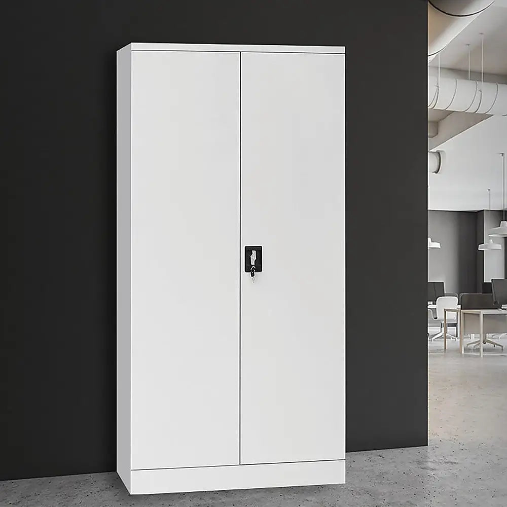 Two-Door Shelf Office Gym Filing Storage Locker Cabinet Safe - Furniture > Office