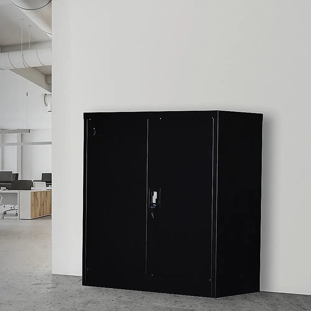 Two-Door Shelf Office Gym Filing Storage Locker Cabinet Safe - Furniture > Office