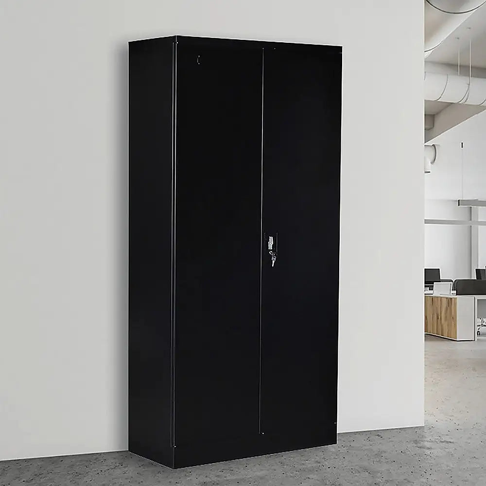 Two-Door Shelf Office Gym Filing Storage Locker Cabinet Safe - Furniture > Office