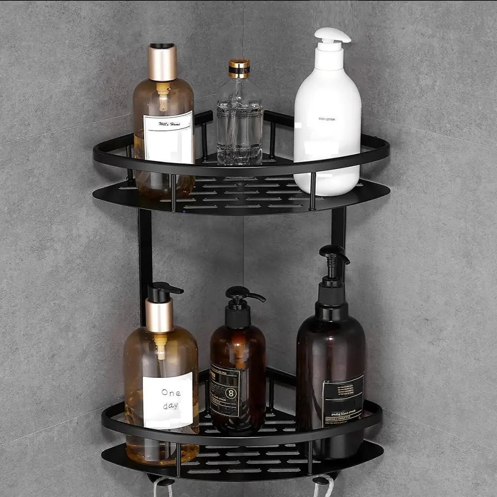 Two-Tier Wall-Mounted Corner Shelf for Bathroom - Home & Garden > DIY > Kitchen & Bathroom DIY