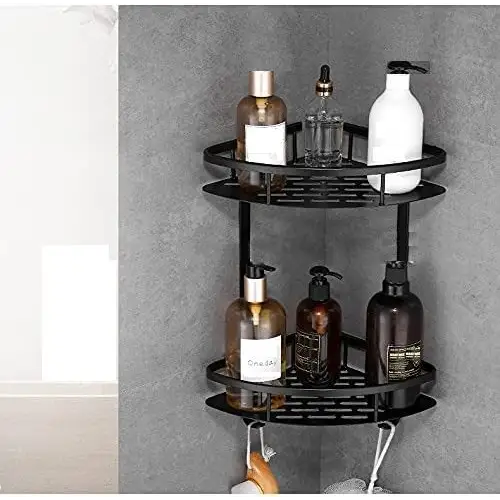 Two-Tier Wall-Mounted Corner Shelf for Bathroom - Home & Garden > DIY > Kitchen & Bathroom DIY