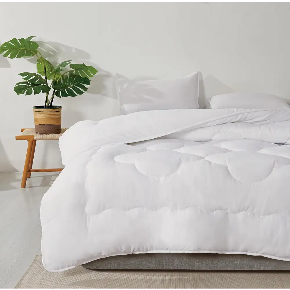 Ultra-Warm Bamboo-Blend Winter Quilt 500GSM - Hypoallergenic Breathable & Dust-Mite Resistant Quilt - Home & Garden >