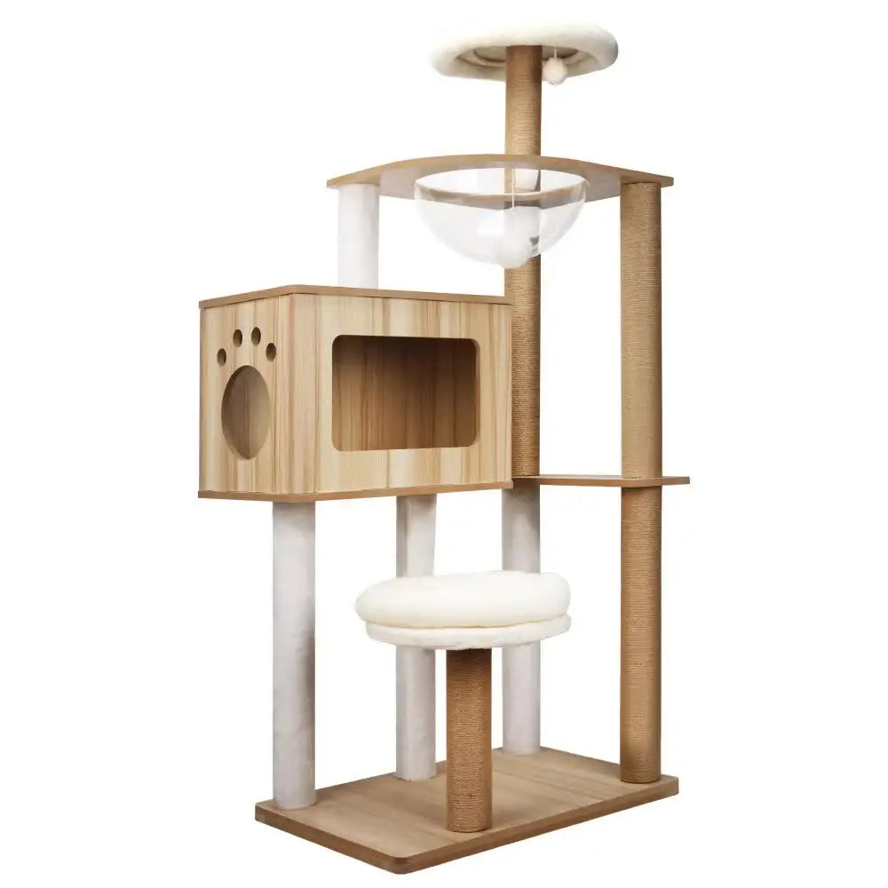 VaKa 1.42M Cat Tree Tower Scratching Post Scratcher Cats Condo House Bed Furniture - Pet Care > Cat Supplies > Cat