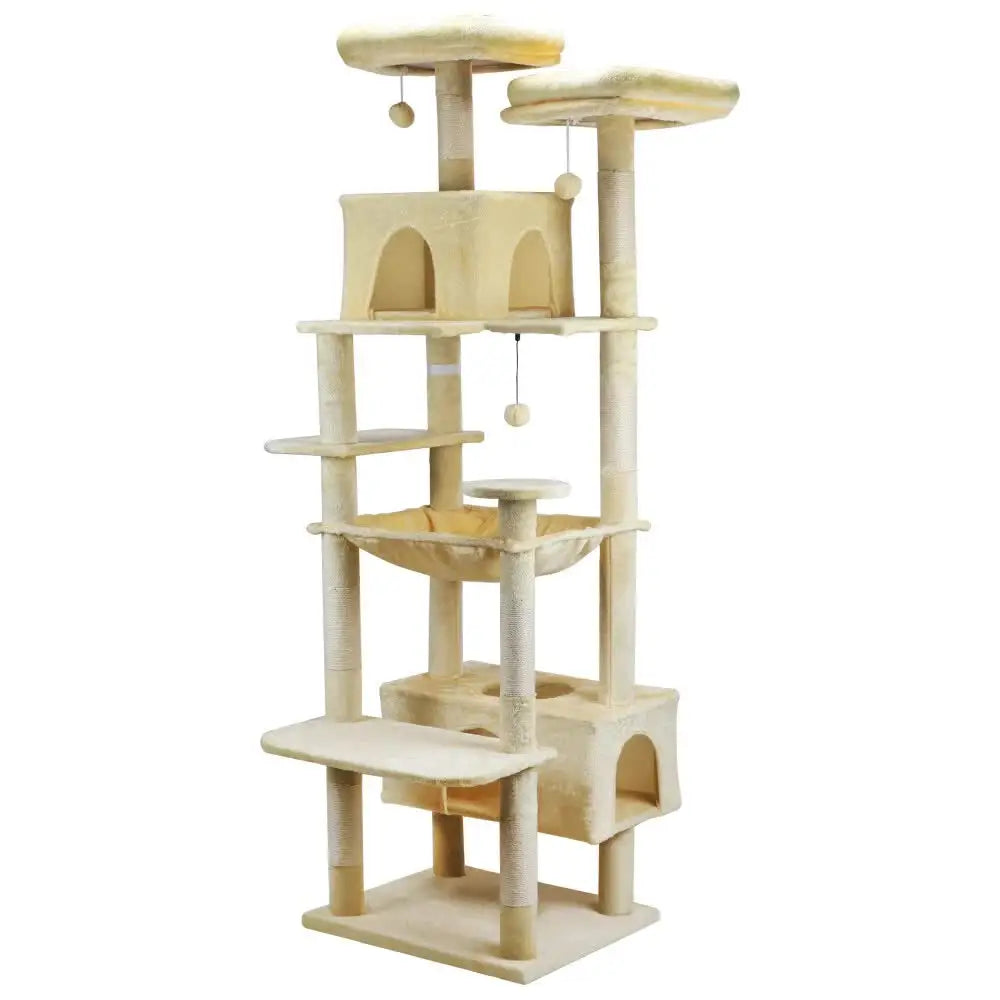 VaKa 184cm Road Cat Tree Tower Scratching Post Scratcher Condo with Big Hammock - Pet Care > Cat Supplies > Cat