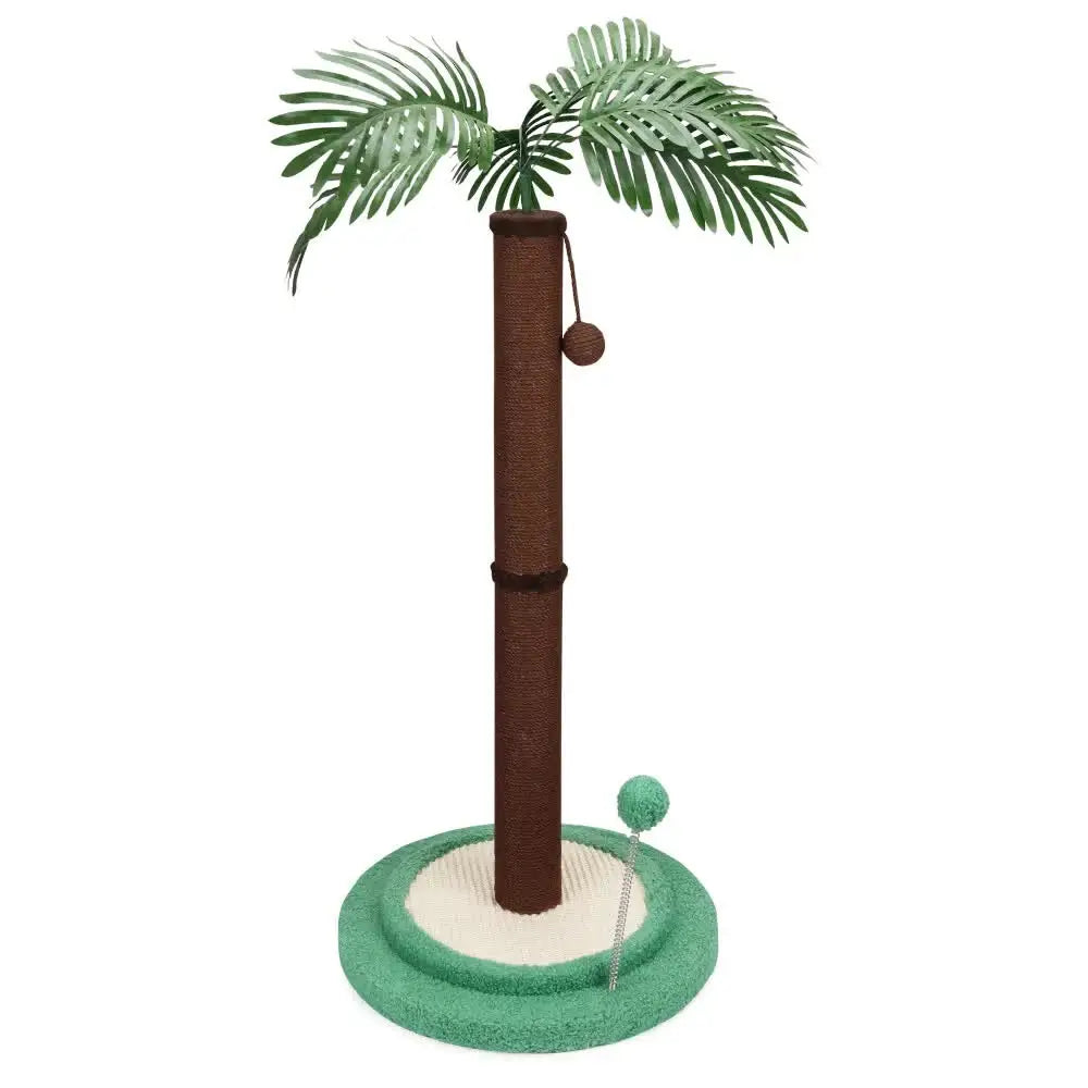 VaKa Cat Tree Scratching Post Large Palm Tree Cat Post Dangling Balls Cat Toy - Pet Care > Cat Supplies > Cat
