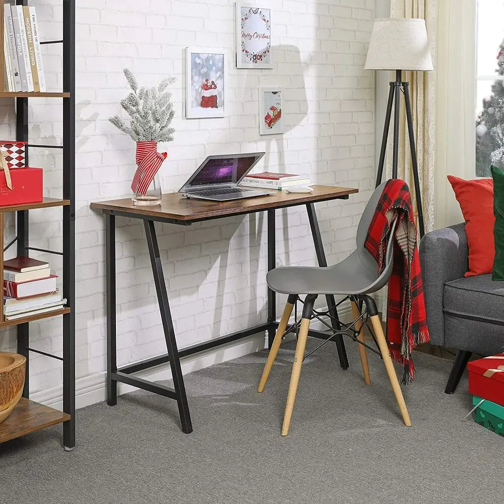 VASAGLE Computer Desk Rustic Brown and Black LWD40X - Furniture > Office