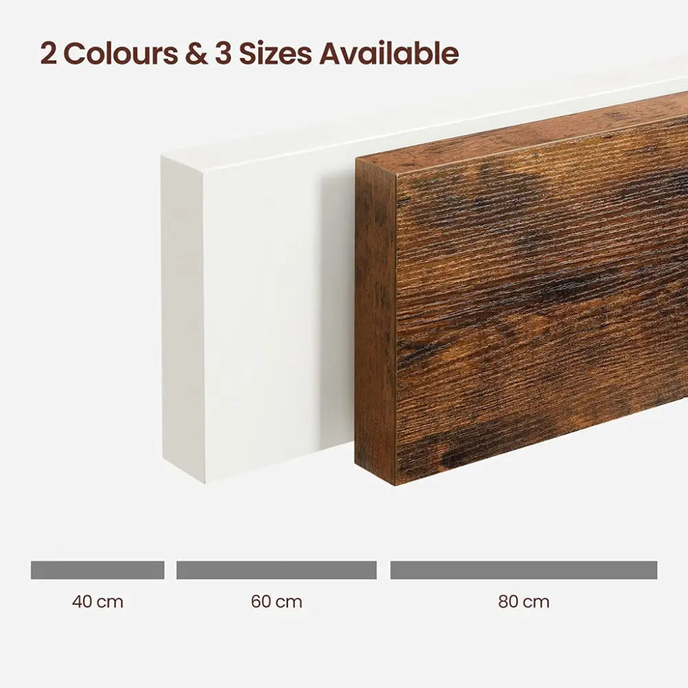 VASAGLE Floating Wall Shelf for Photos Decorations Rustic Brown - Furniture > Living Room