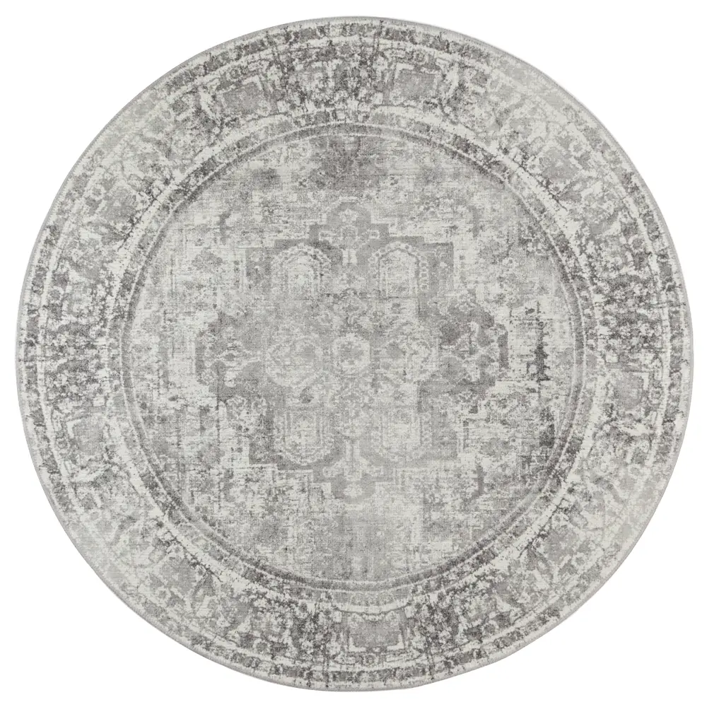 vintage-crown-chilaz-grey-distressed-vintage-round-rug 180x180 - Home & Garden > Rugs