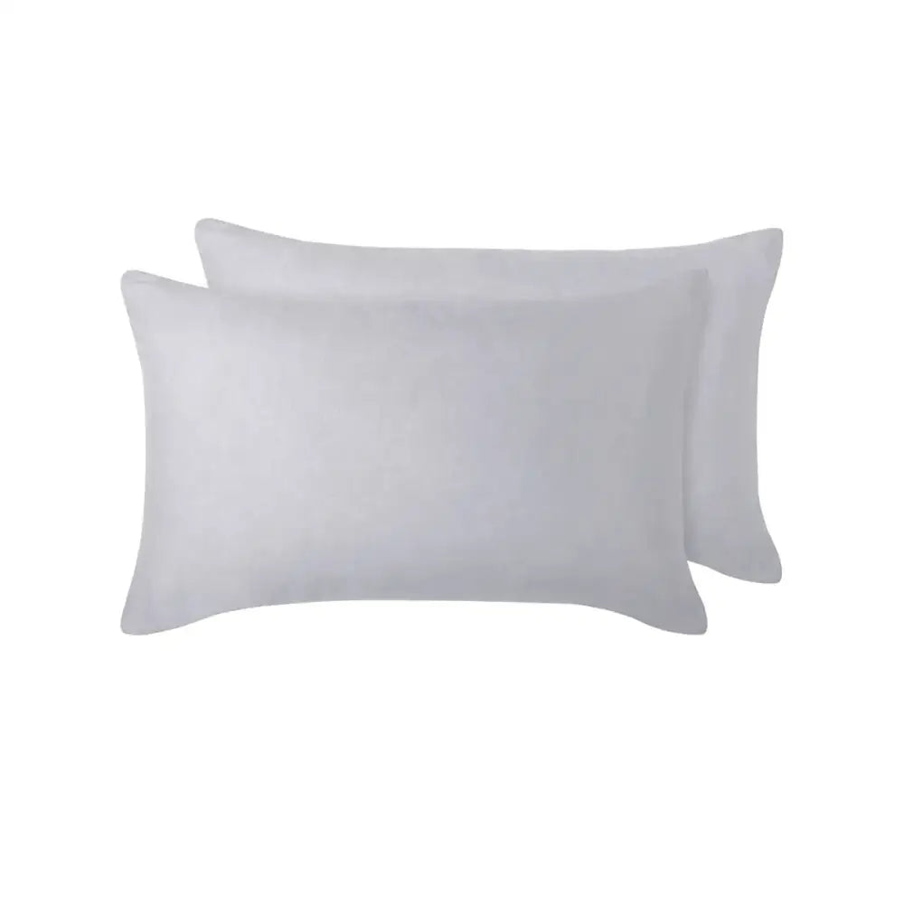 Vintage Design Homewares 100% Linen Pair of Standard Pillowcases Dove Grey 48 x 73 cm - Home & Garden > Bedding >
