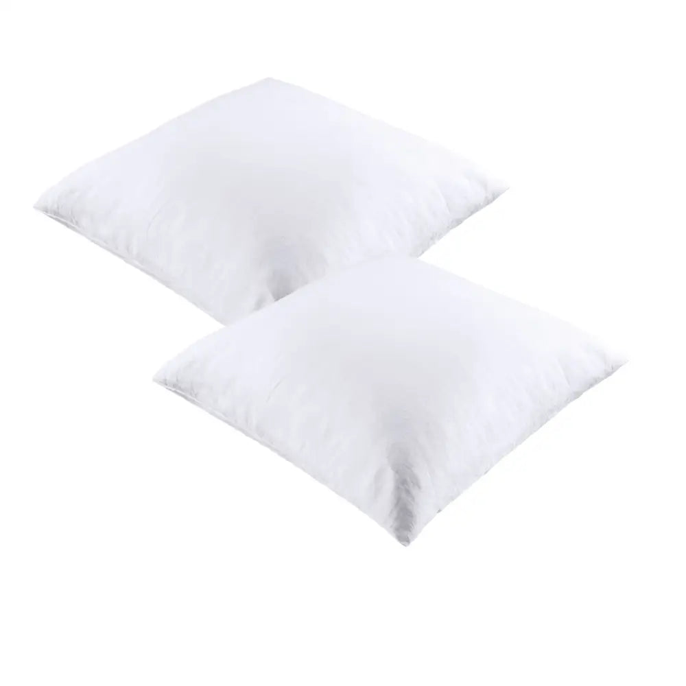 Vintage Design Homewares Pair of 100% Linen European Pillowcases White - Home & Garden > Bedding > Pillowcases