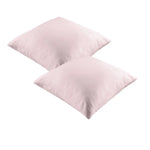 Vintage Design Homewares Pair of 100% Linen European Pillowcases Blush - Home & Garden > Bedding > Pillowcases
