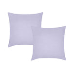 Vintage Design Homewares Pair of Lilac French Linen European Pillowcases 65 x 65cm - Home & Garden > Bedding >