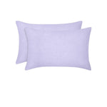 Vintage Design Homewares Pair of Lilac French Linen Standard Pillowcases 48 x 73cm - Home & Garden > Bedding >