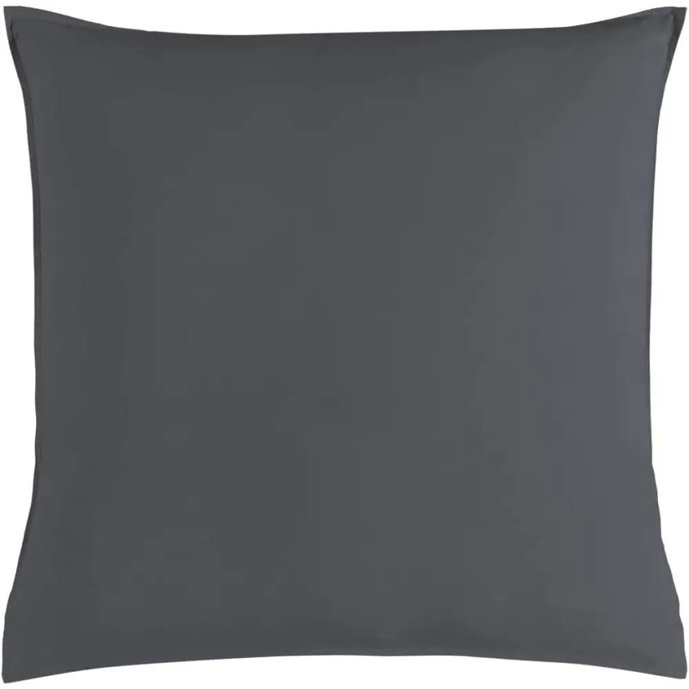 Vintage Washed 100% Cotton European Pillowcase - Luxurious European Pillow Cover - Charcoal - 1 Pc - Home & Garden >