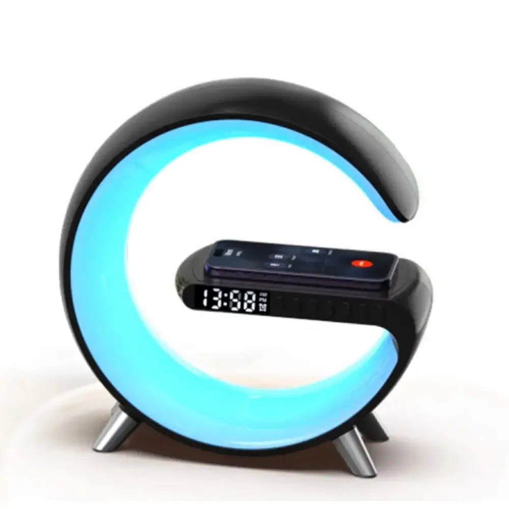 VOCTUS 5 in 1 Bedside Table Lamp with 15W Quick Wireless Charger (Black) VT-WC -102-NH - Home & Garden > Lighting