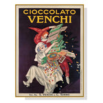 Wall Art 100cmx150cm Cioccolato Venchi Vintage Gold Frame Canvas - Home & Garden > Wall Art