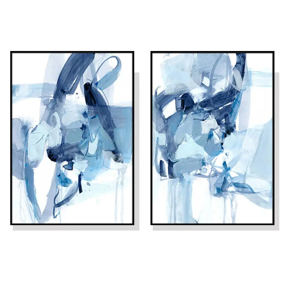 Wall Art 100cmx150cm Saturday Night 2 Sets Black Frame Canvas - Home & Garden > Wall Art